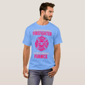 Firefighter-Verlobte-Unterstützungsdatenbank oder T-Shirt (Vorne ganz)