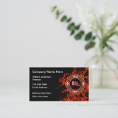 Firefighter-Visitenkarten für Firehouse Visitenkarte (Stehend Vorderseite)