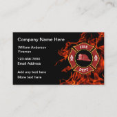 Firefighter-Visitenkarten für Firehouse Visitenkarte (Vorderseite)