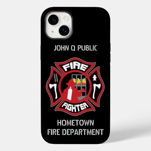 Firefighter Vorlage für moderne Namen Case-Mate iPhone Hülle (Rückseite)