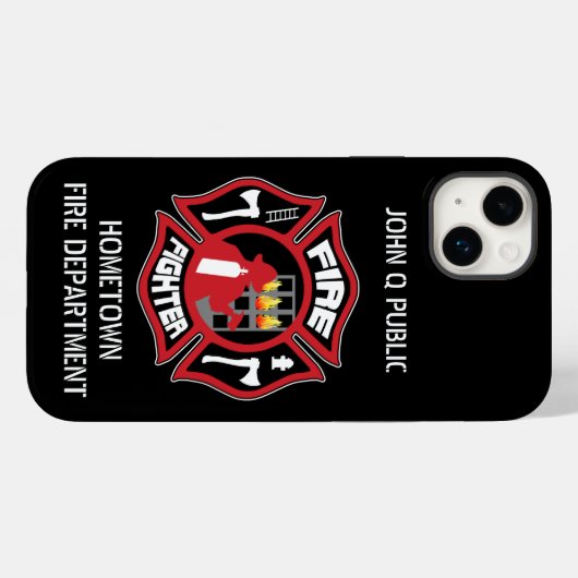 Firefighter Vorlage für moderne Namen Case-Mate iPhone Hülle (Rückseite (Horizontal))