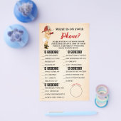 Firefighter Was auf Ihrer Telefondusche-Spielkarte Flyer (Einzeln)