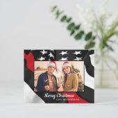 Firefighter Weihnachten Donnerstag Red Line Amerik (Stehend Vorderseite)