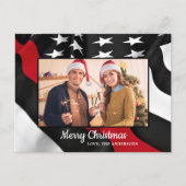 Firefighter Weihnachten Donnerstag Red Line Amerik (Vorderseite)