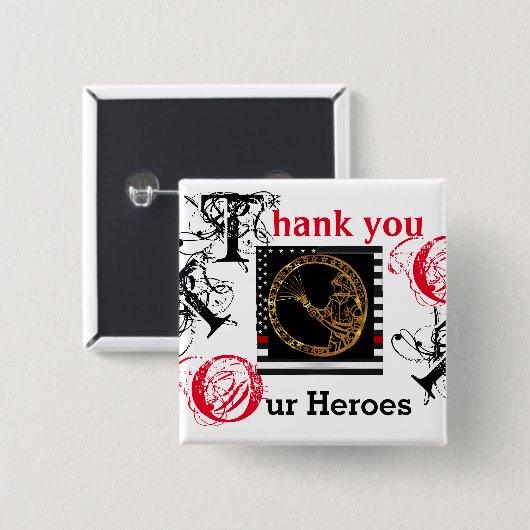 FIREFIGHTERS BUTTON (Vorne & Hinten)