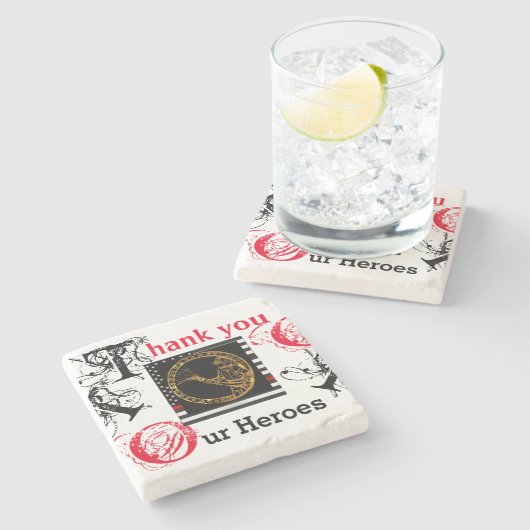 FIREFIGHTERS STEINUNTERSETZER (Seitenansicht)