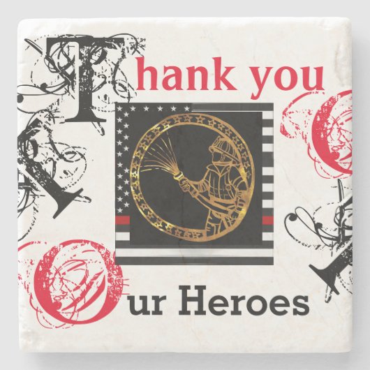 FIREFIGHTERS STEINUNTERSETZER (Vorderseite)