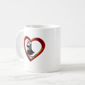 Firefighters_Wife, Herz, Stiefel, verheiratet zu, Kaffeetasse (Vorderseite Links)