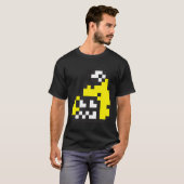 Firefin Grau 8-Bit FishFry T-Shirt (Vorne ganz)
