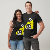 Firefin Grau 8-Bit FishFry T-Shirt (Unisex)