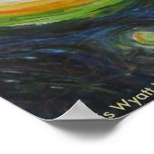 Fireflies auf dem Nachtposter Poster (Ecke)