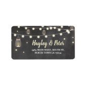 Fireflies Elegant Chalk Address Labels Stickers Adressaufkleber (Vorne)