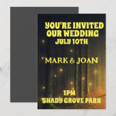 FIREFLIES FOREST CUSTOM WEDING EINLADUNGEN (Vorne/Hinten)