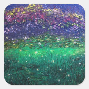Fireflies Glow Bugs Original Firefly Art Sticker