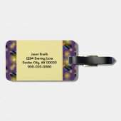 Fireflies Graphic on Lila Gepäckanhänger (Rückseite horizontal)