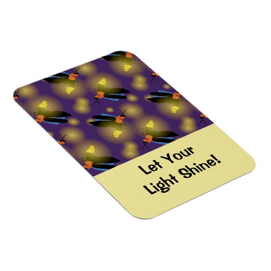 Fireflies Graphic on Lila Magnet (Rechte Seite)