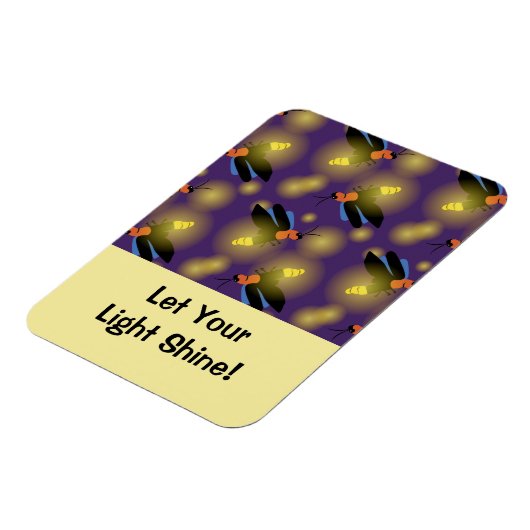 Fireflies Graphic on Lila Magnet (Linke Seite)