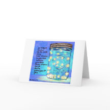 Fireflies in Jar Blank Grußkarte ©2011