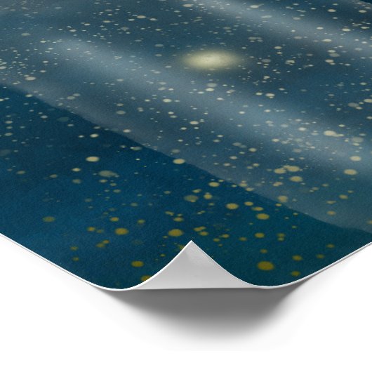 Fireflies & Jar Painting Poster (Ecke)