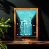 Fireflies malen John 1 5 Bible Verse Poster
