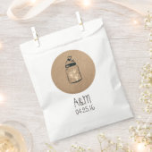 Fireflies Mason Jar Rustic Wedding Geschenktütchen (Ausgeschnitten)