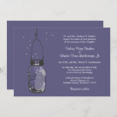Fireflies & Mason Jar Wedding Einladungen (Vorne/Hinten)