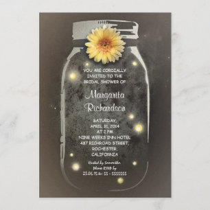 Fireflies & Mason Jar Whimsical Brautparty Einladung