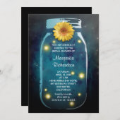 Fireflies & Mason Jar Whimsical Brautparty Einladung (Vorne/Hinten)
