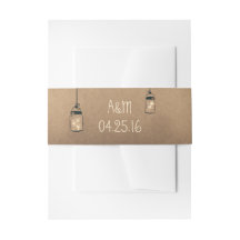 Fireflies Mason Jars Rustic Wedding