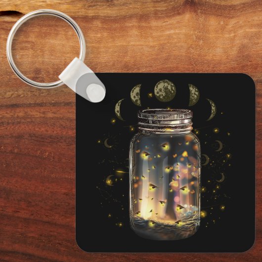 Fireflies-Schläge im Jar-Firefly-Blitzinsekten GL Schlüsselanhänger (Vorderseite)