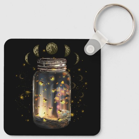 Fireflies-Schläge im Jar-Firefly-Blitzinsekten GL Schlüsselanhänger (Rückseite)