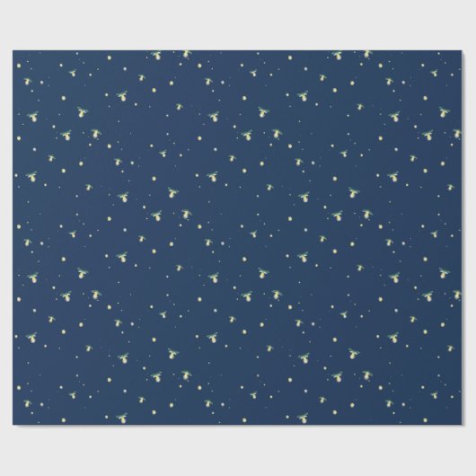 Fireflies Sommernachtfeuer suchen Geschenkpapier (Flach)