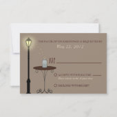 Fireflies und Mason Jar Wedding RSVP Karte (Vorderseite)
