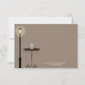 Fireflies und Mason Jar Wedding RSVP Karte (Rückseite)