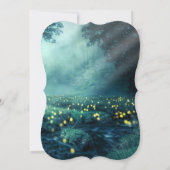 FIREFLIS NACHT ZEIT FANTASY WEDING EINLADUNG (Rückseite)