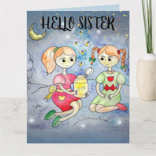 FIREFLIS SISTER SISTER BIRTHDAY GREETING CARDS KARTE