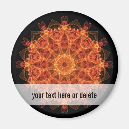 Fireflower Kaleidoskop Magnet (Vorne)