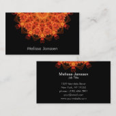 FireFlower - Mandala Visitenkarte (Vorne/Hinten)