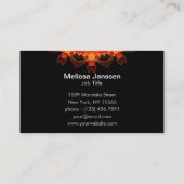 FireFlower - Mandala Visitenkarte (Rückseite)