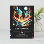 Firefly Birthday Einladung (Stehend Vorderseite)