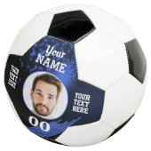 Firefly Custom Soccer Ball Blue (Dreiviertel)