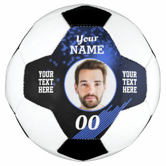 Firefly Custom Soccer Ball Blue
