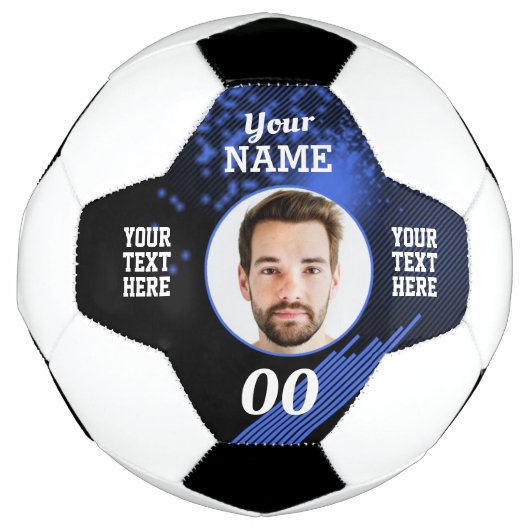 Firefly Custom Soccer Ball Blue (Vorderseite)