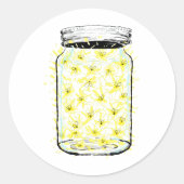Firefly Frenzy Runder Aufkleber (Vorderseite)