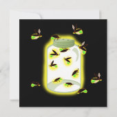 Firefly Frolic Birthday Einladung (Rückseite)