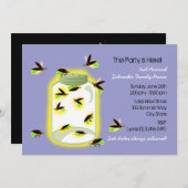 Firefly Frolic Party Einladung (Vorne/Hinten)