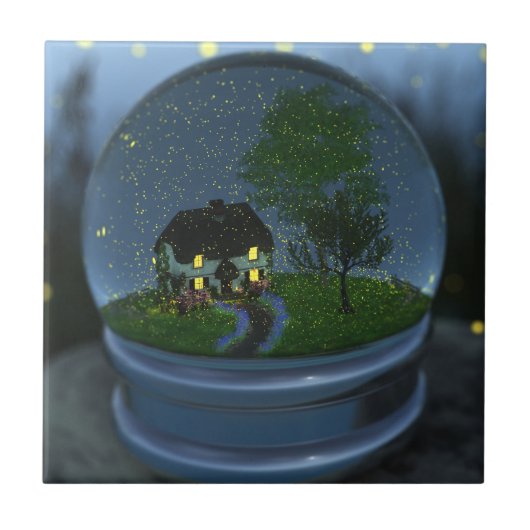 Firefly Globe Decorative Tile Fliese (Vorderseite)