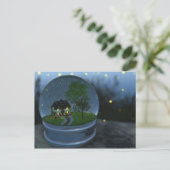 Firefly Globe Postcard Postkarte (Stehend Vorderseite)