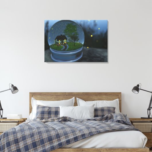 Firefly Globe Wrapped Canvas Leinwanddruck (Insitu (Schlafzimmer))