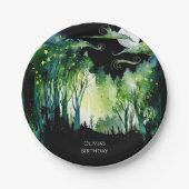 Firefly Glow Woodland Geburtstag Pappteller (Vorderseite)